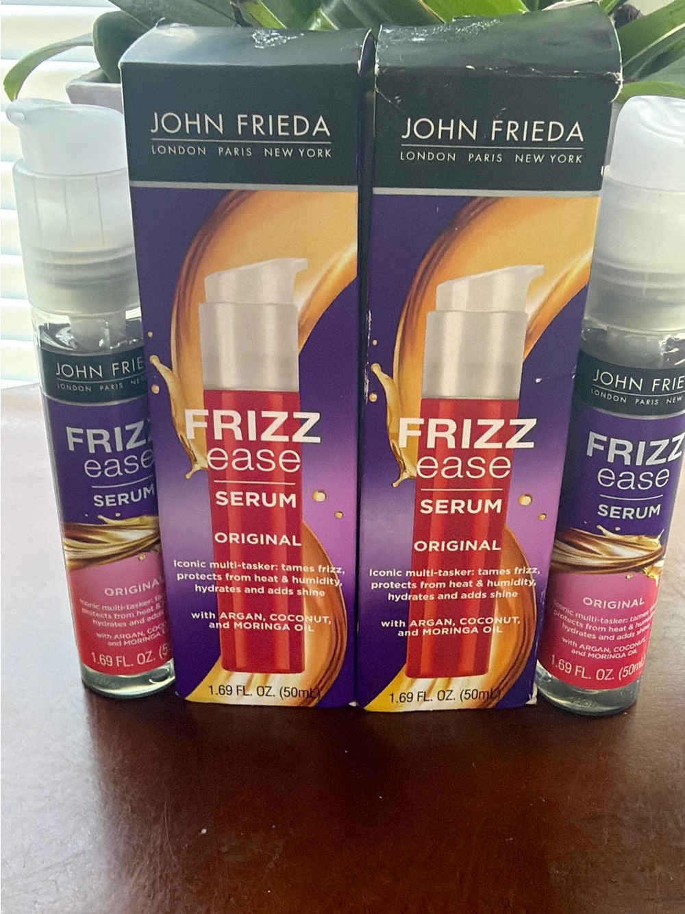 BUNDLE of 2 , Frizz Ease Serum - Original (Pink/Red) 1.69 fl oz X 2